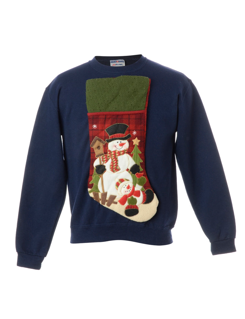 Beyond Retro Label Label Novelty Christmas Sweatshirt