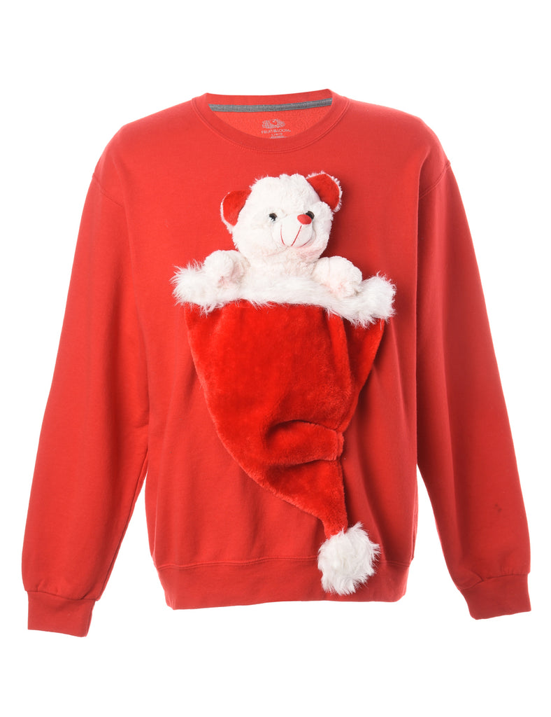 Beyond Retro Label Label Novelty Christmas Sweatshirt