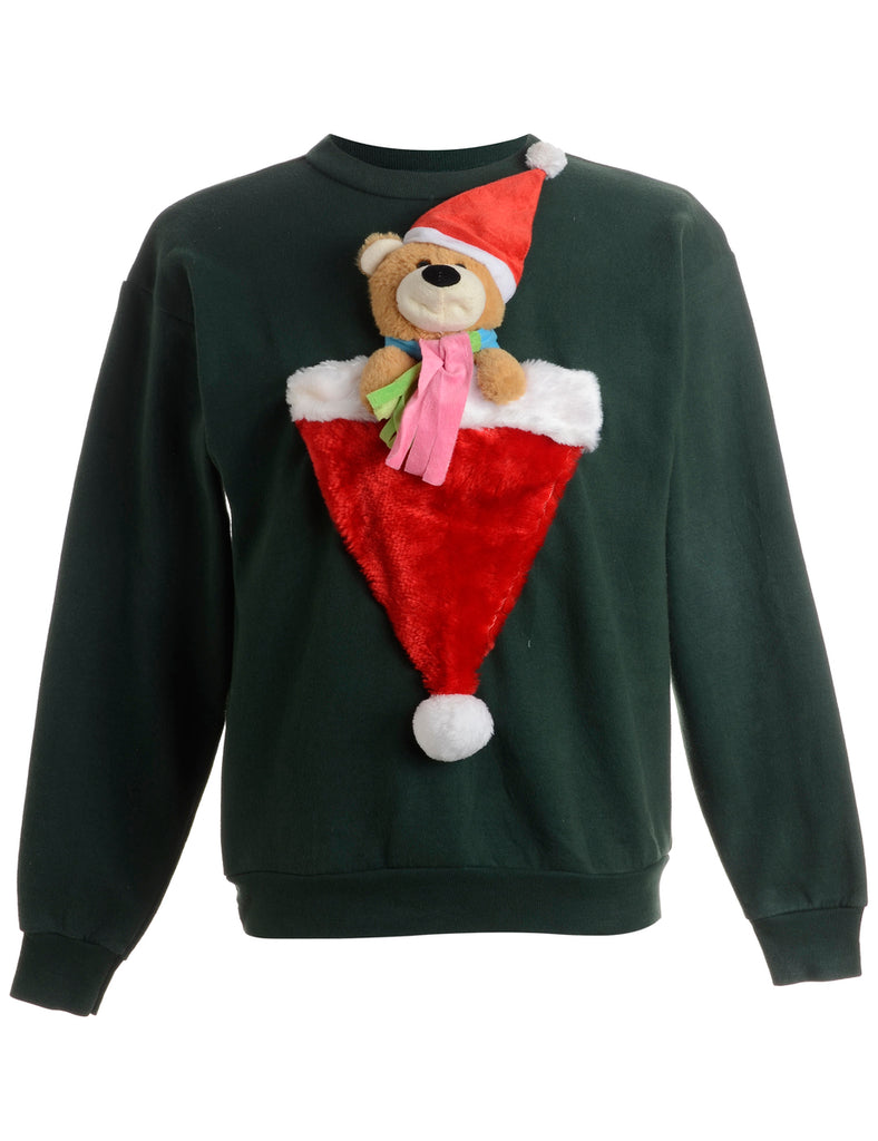 Beyond Retro Label Label Novelty Christmas Sweatshirt