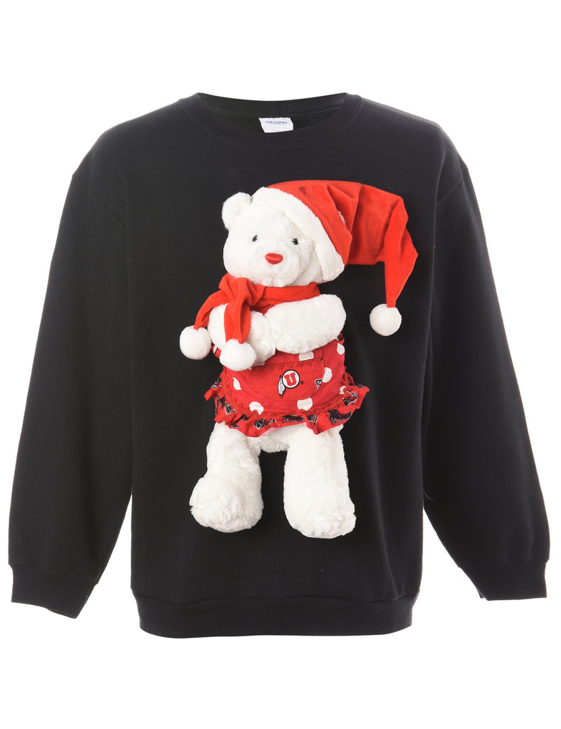 Beyond Retro Label Label Novelty Christmas Sweatshirt