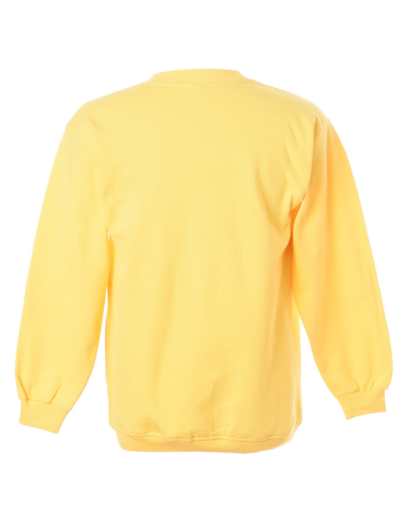 Beyond Retro Label Label Printed Panel Contrast Sweatshirt