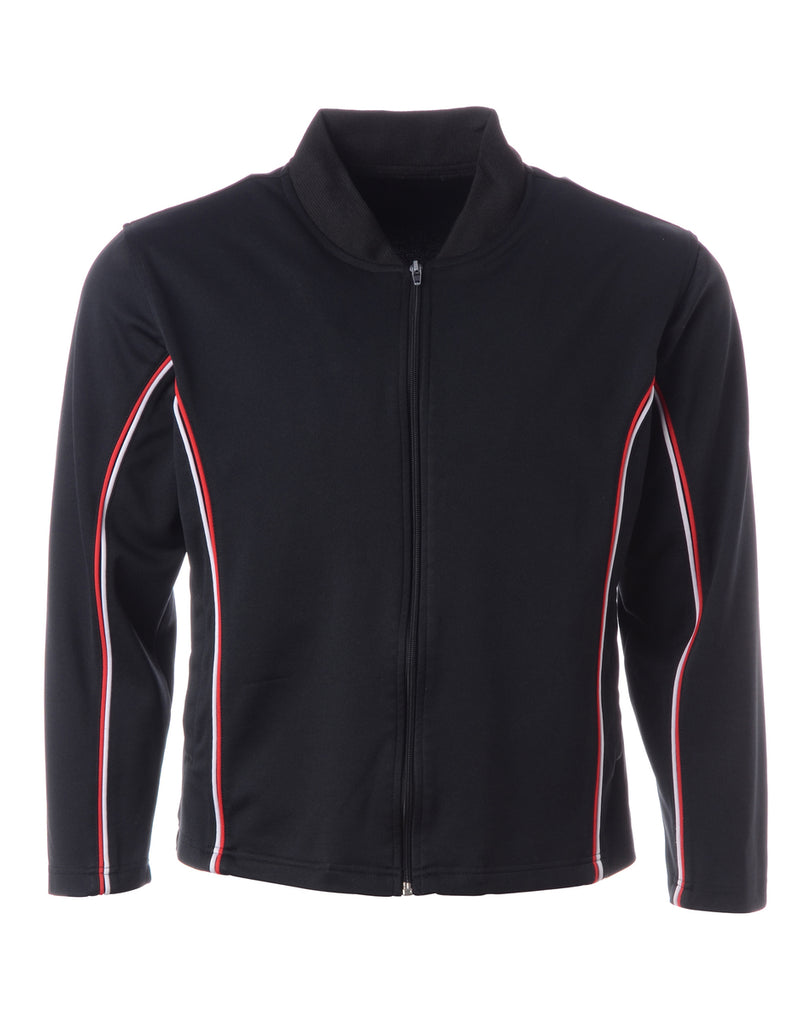 Beyond Retro Label Label Shell Black Bomber Jacket