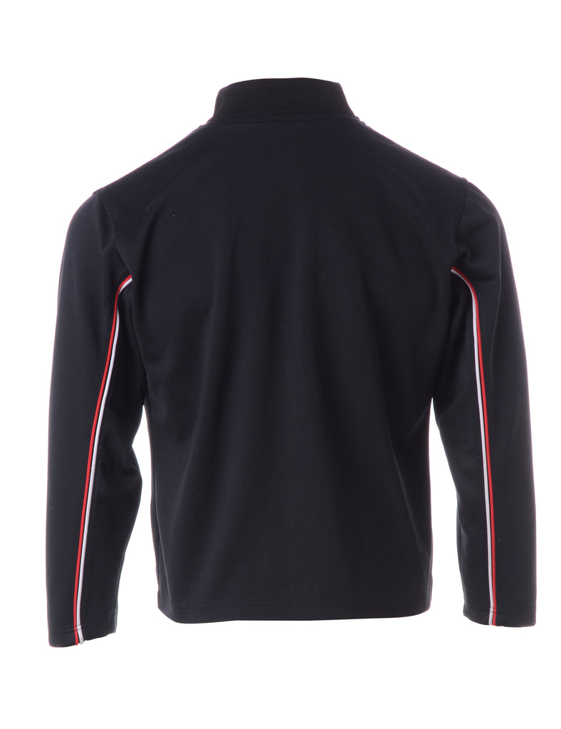 Beyond Retro Label Label Shell Black Bomber Jacket