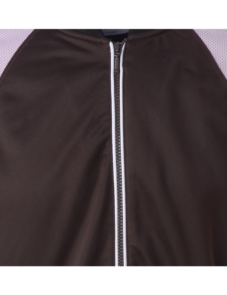 Beyond Retro Label Label Shell Brown Bomber Jacket