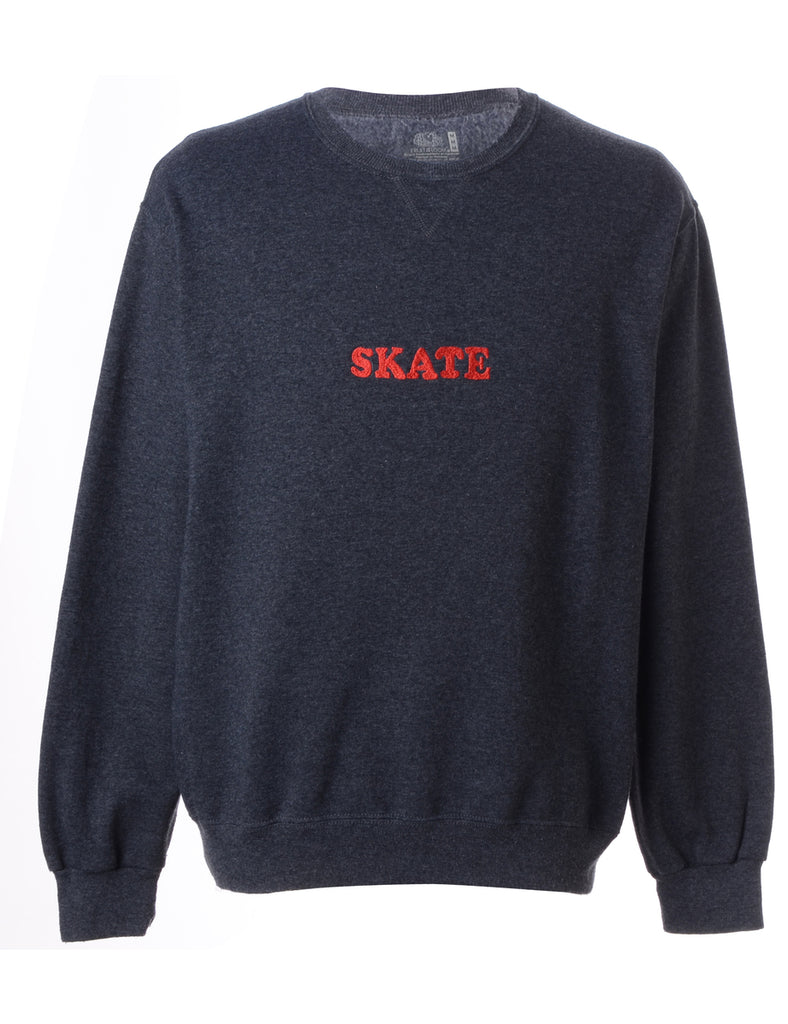 Beyond Retro Label Label Skate Embroidered Sweatshirt