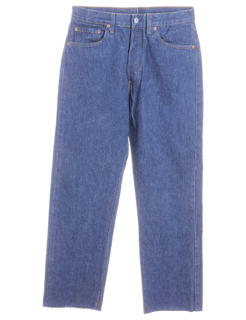 Beyond Retro Label Label Straight Leg Men's Cropped Jeans