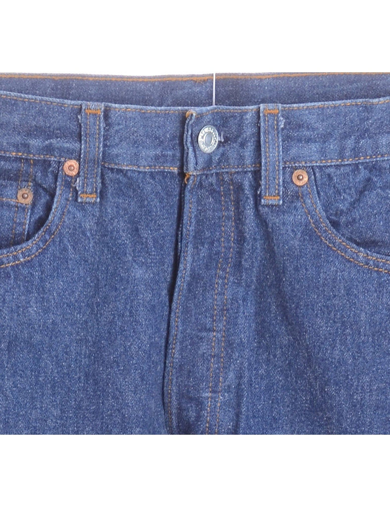 Beyond Retro Label Label Straight Leg Men's Cropped Jeans