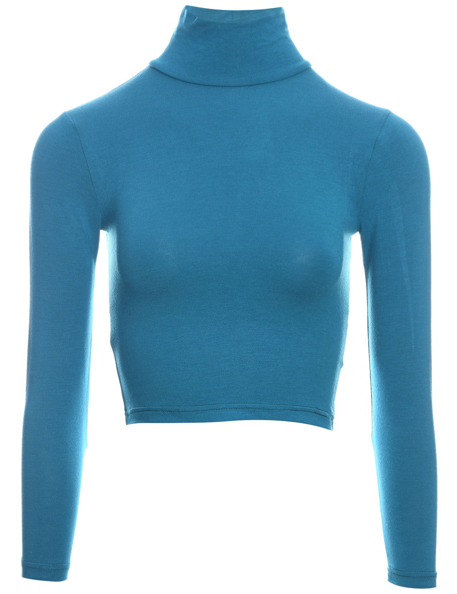 Women's Beyond Retro Label Beyond Retro Label Cropped 90s Top Green, S