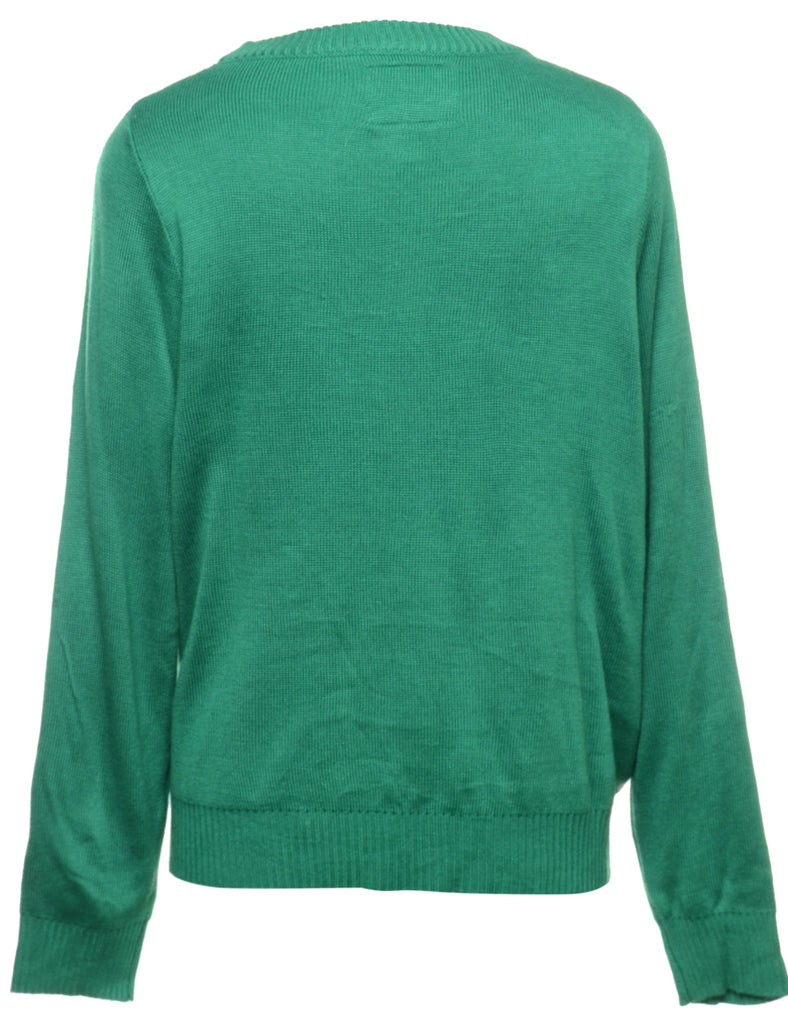 Beyond Retro Reworked Christmas Jumper With Bells - XL
