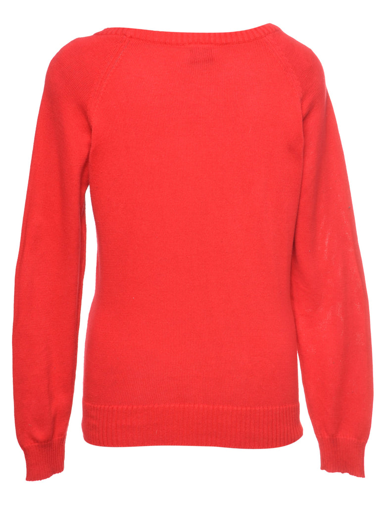 Beyond Retro Label Beyond Retro Reworked Christmas Jumper With Bells
