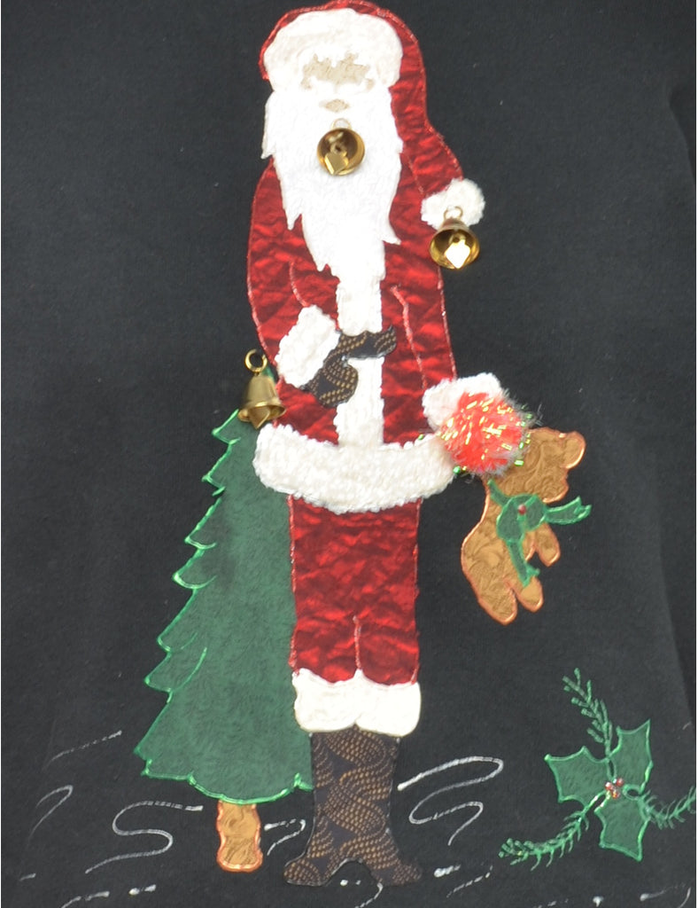 Beyond Retro Label Beyond Retro Reworked Christmas Sweatshirt With Bells