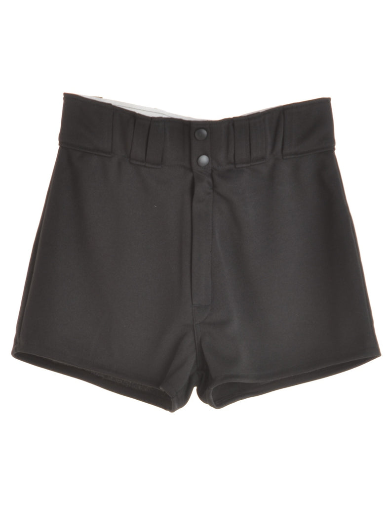Black Baseball Shorts - Shorts - Beyond Retro