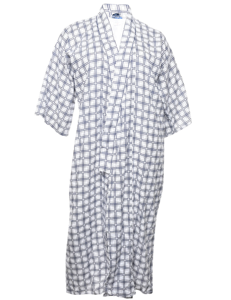Beyond Retro Label Geometric Pattern Kimono