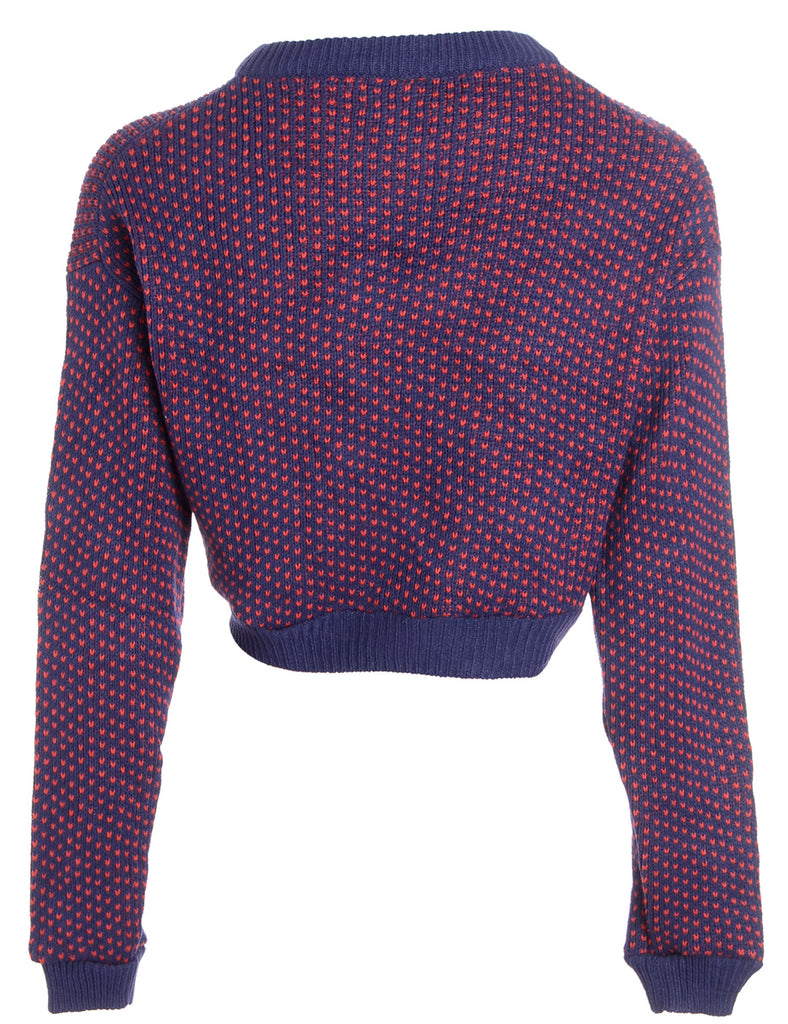 Label 80s Graphic Pattern Jumper - Knits - Beyond Retro