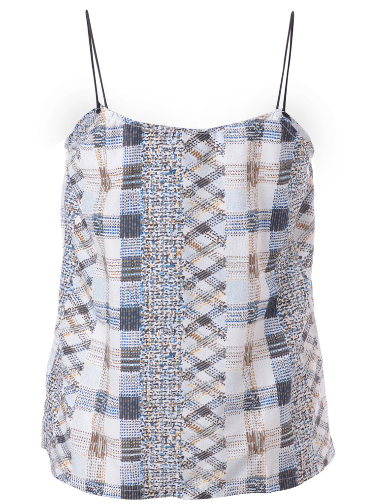Label Abstract Print Blouse Slip Top - Blouses & Tops - Beyond Retro