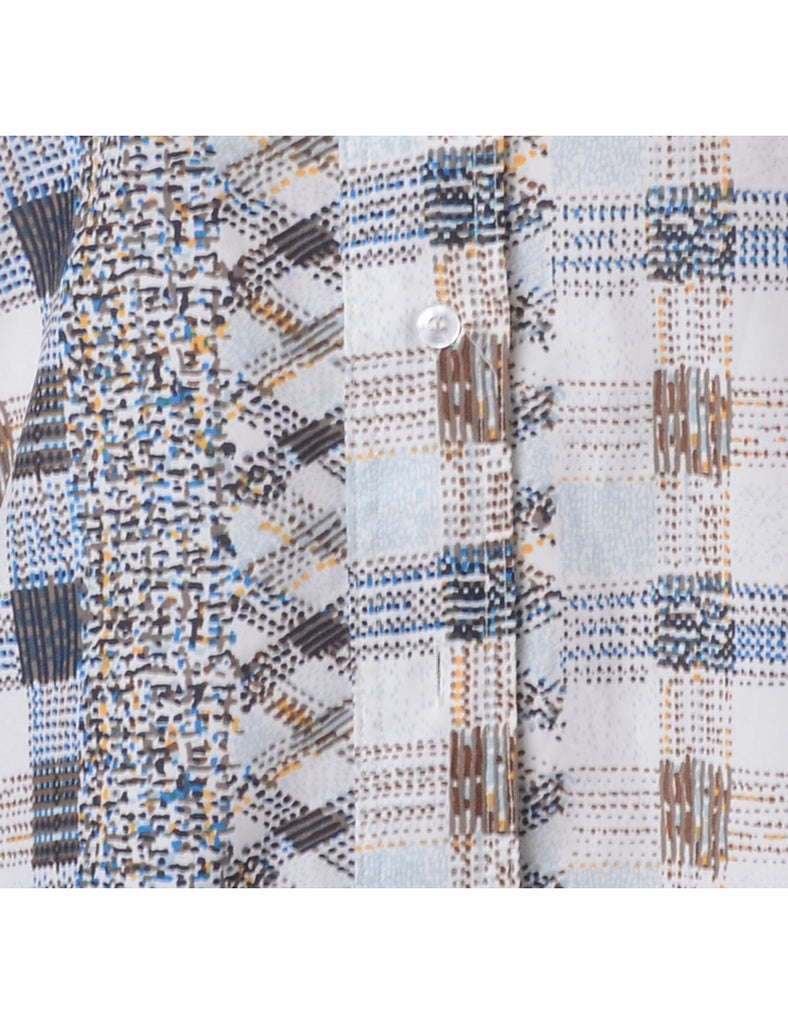 Label Abstract Print Blouse Slip Top - Blouses & Tops - Beyond Retro
