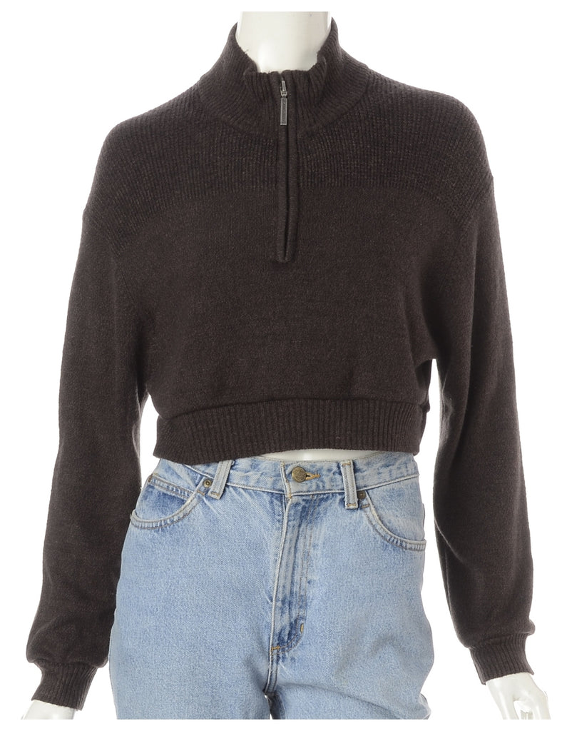 Label Alice Cropped Plain Knitted Jumper - Knits - Beyond Retro