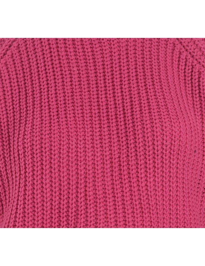 Label Alice Cropped Plain Knitted Jumper - Knits - Beyond Retro