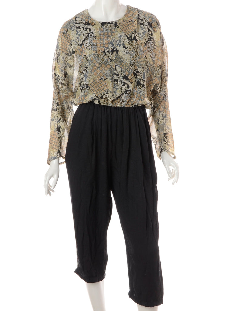 Label Alisha Cropped Jumpsuit - Playsuits & Jumpsuits - Beyond Retro