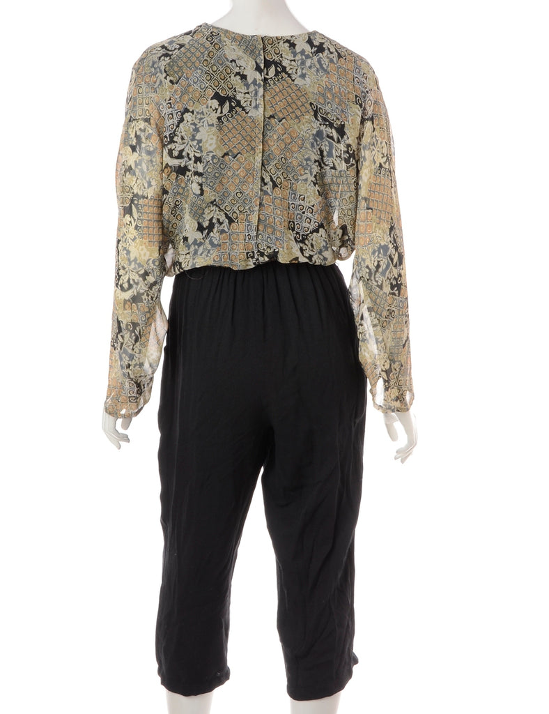 Label Alisha Cropped Jumpsuit - Playsuits & Jumpsuits - Beyond Retro