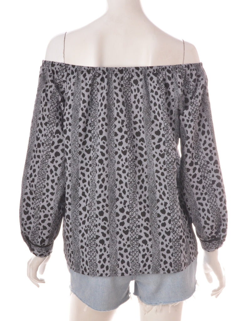 Beyond Retro Label Label Anita Printed off the Shoulder Blouse