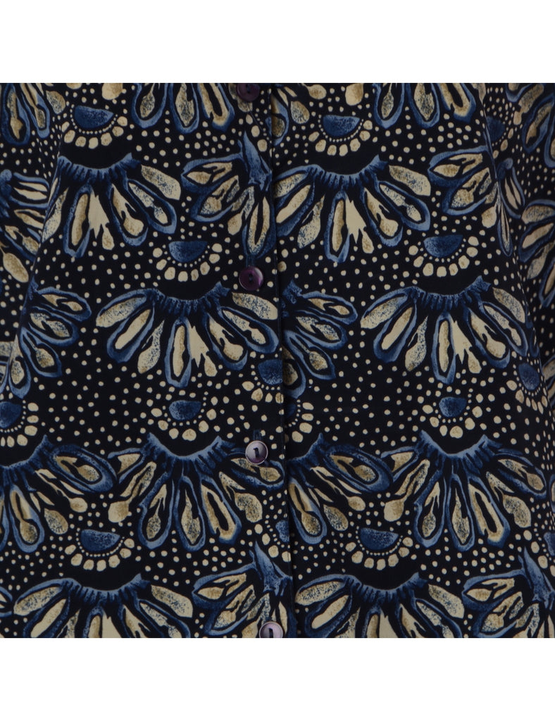 Beyond Retro Label Label Anita Printed off the Shoulder Blouse