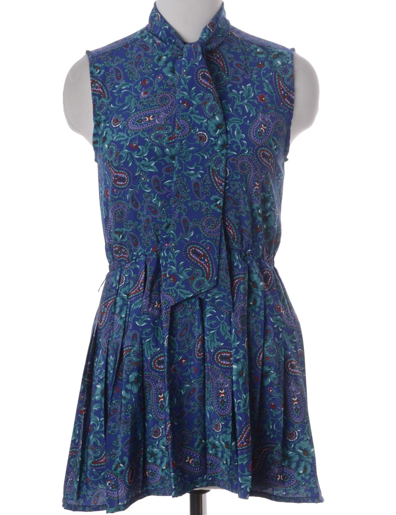 Label Anna Sleeveless Summer Short Dress - Dresses - Beyond Retro