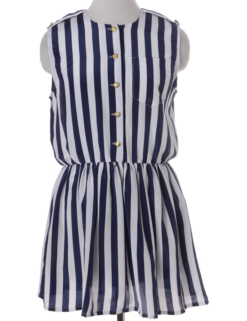Label Anna Sleeveless Summer Short Dress - Dresses - Beyond Retro
