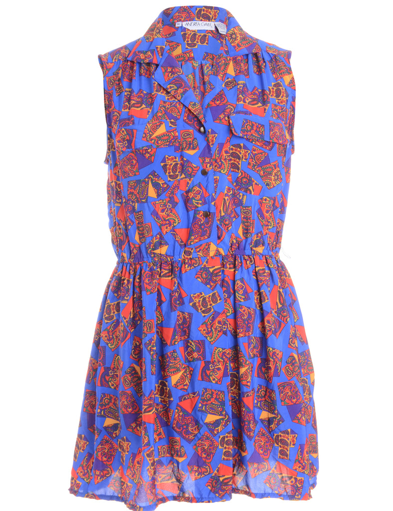 Label Anna Sleeveless Summer Short Dress - Dresses - Beyond Retro