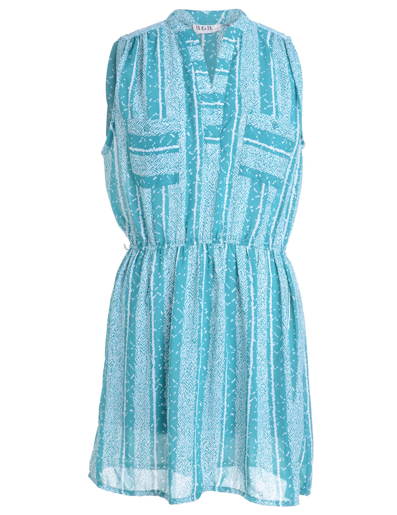 Label Anna Sleeveless Summer Short Dress - Dresses - Beyond Retro