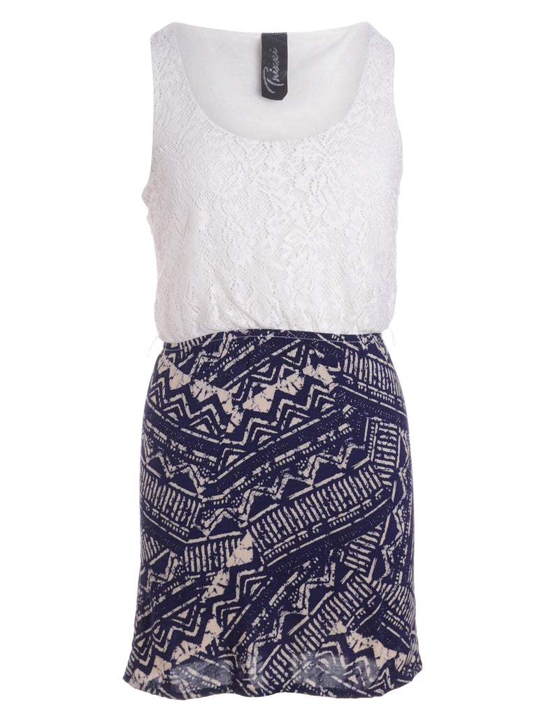 Label Anna Sleeveless Summer Short Dress - Dresses - Beyond Retro