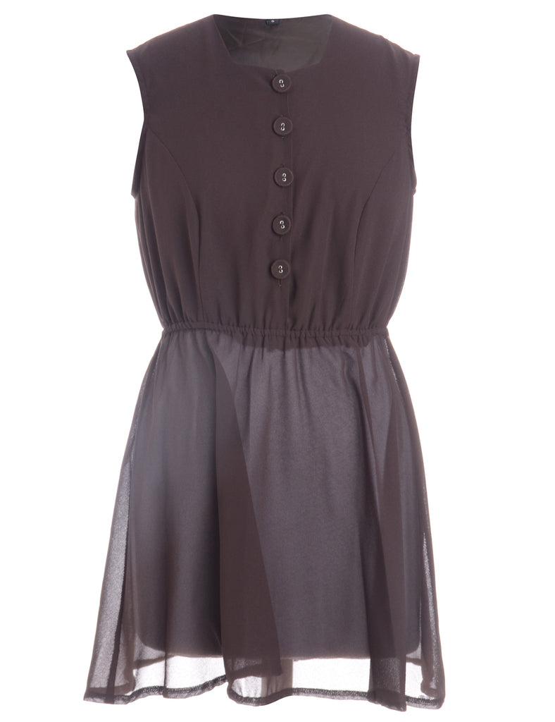 Label Anna Sleeveless Summer Short Dress - Dresses - Beyond Retro