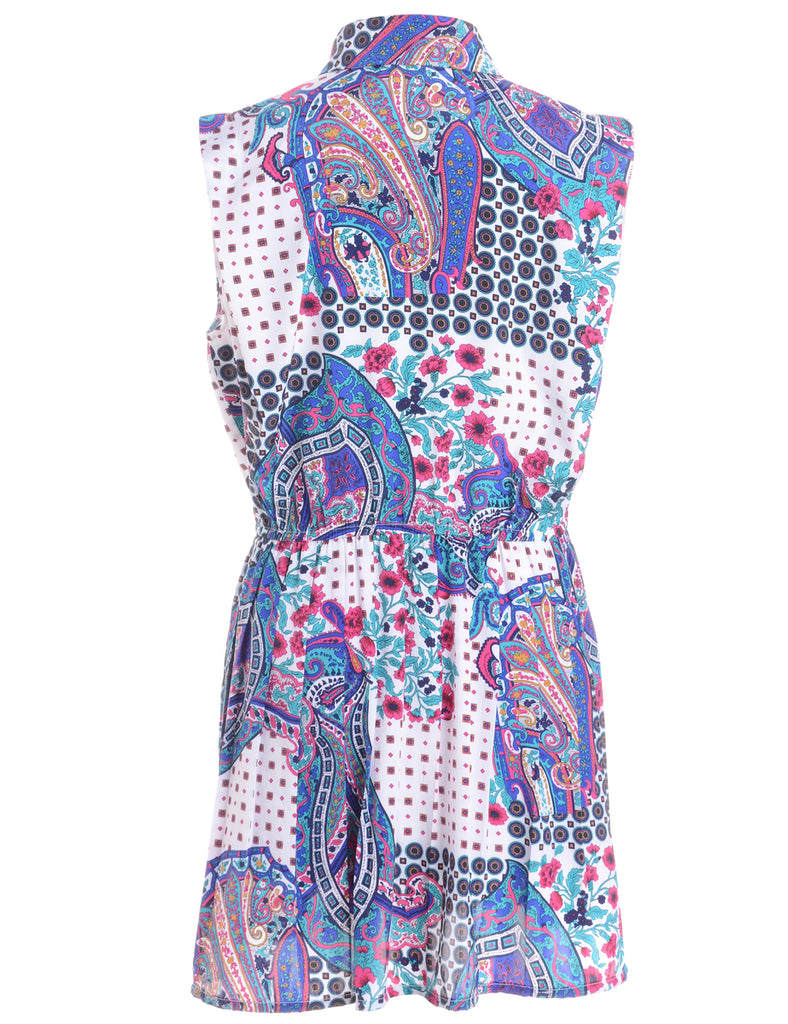 Label Anna Sleeveless Summer Short Dress - Dresses - Beyond Retro