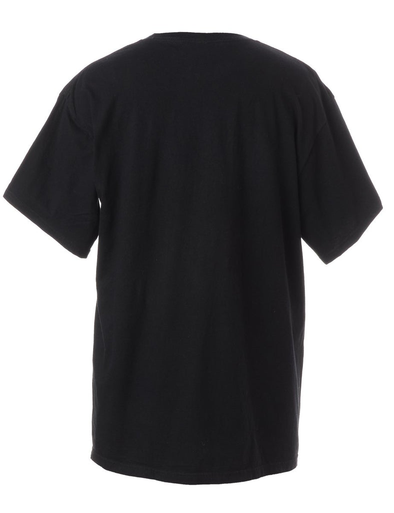 Label Bat Cat Embroidered T-shirt - t-shirt - Beyond Retro