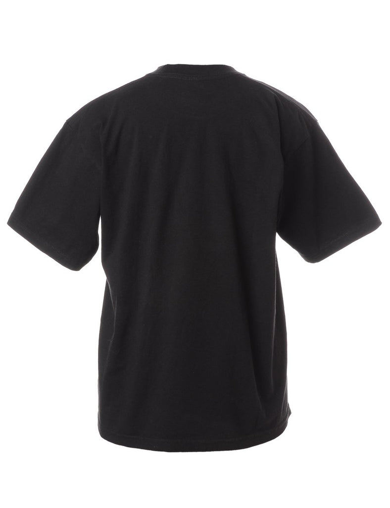 Label Bat Cat Embroidered T-shirt - t-shirt - Beyond Retro