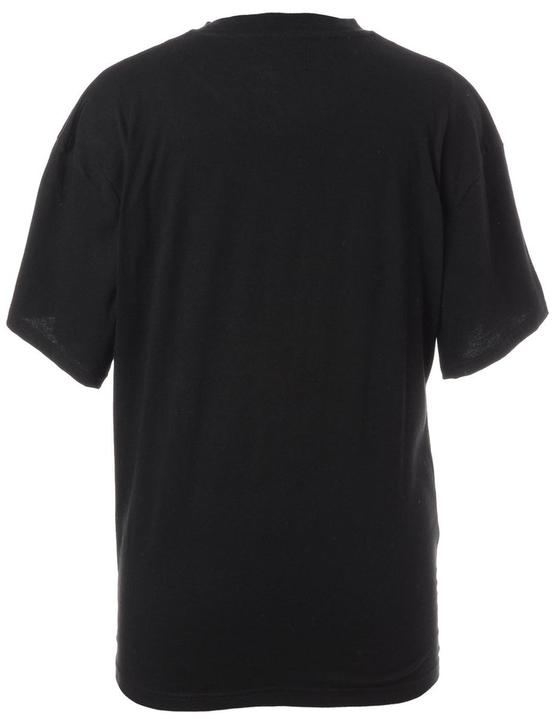 Label Bat Cat Embroidered T-shirt - t-shirt - Beyond Retro
