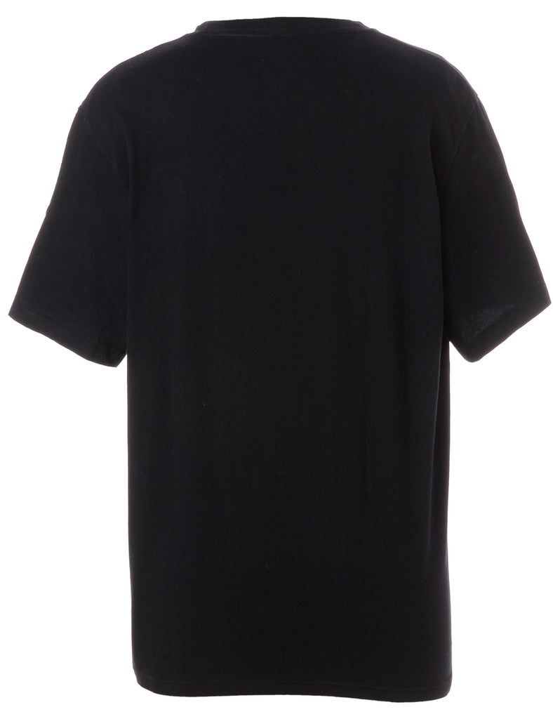 Beyond Retro Label Label Bat Cat Embroidered T-shirt