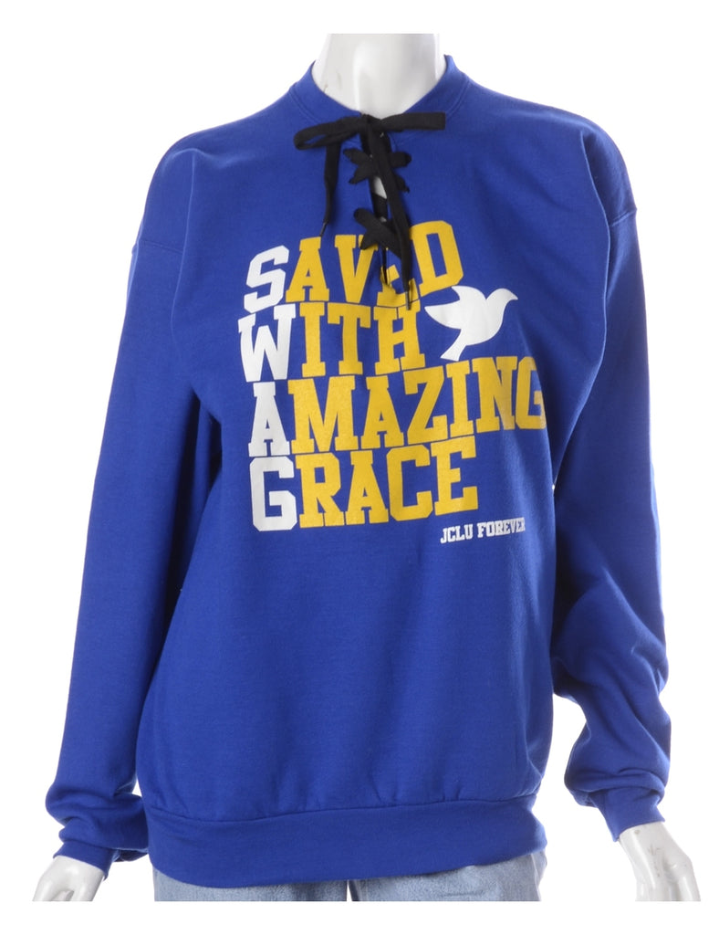 Label Bea Lace Up Sweatshirt - Sweatshirts - Beyond Retro