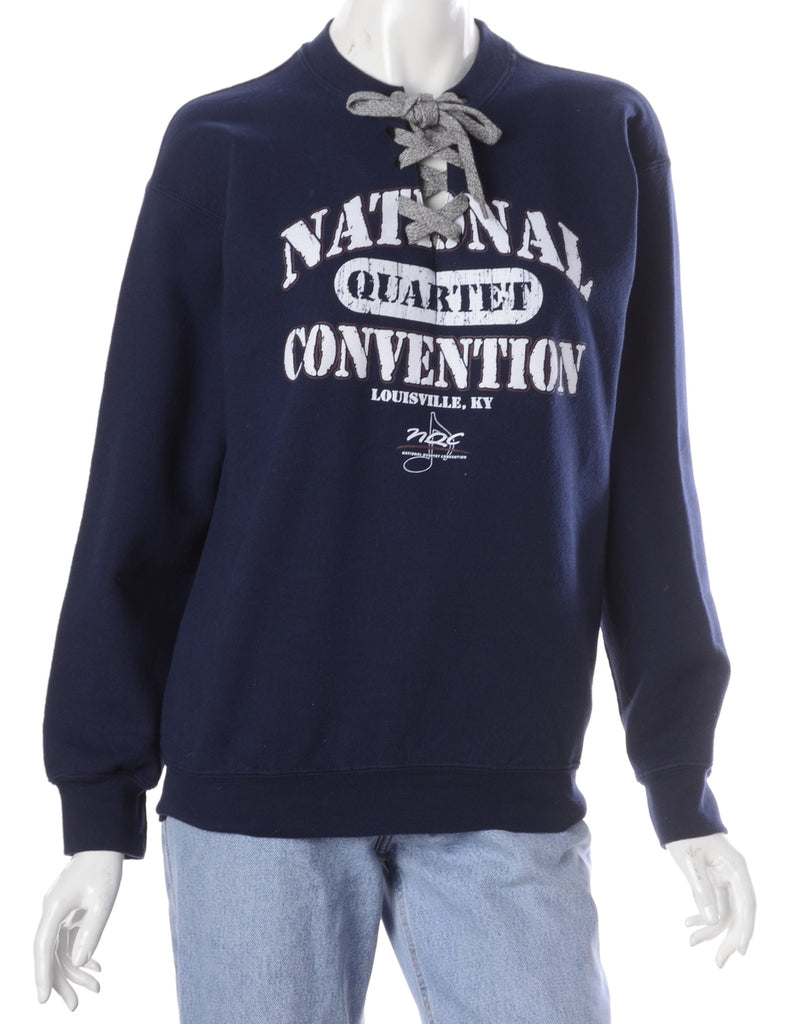 Label Bea Lace Up Sweatshirt - Sweatshirts - Beyond Retro