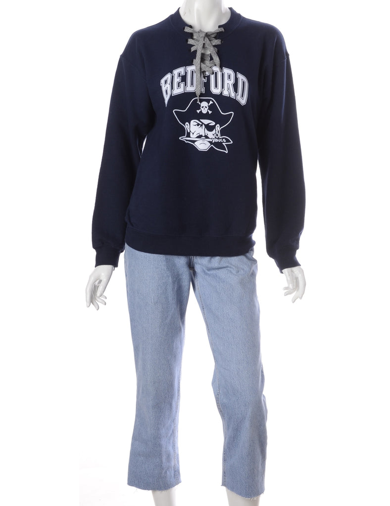 Label Bea Lace Up Sweatshirt - Sweatshirts - Beyond Retro