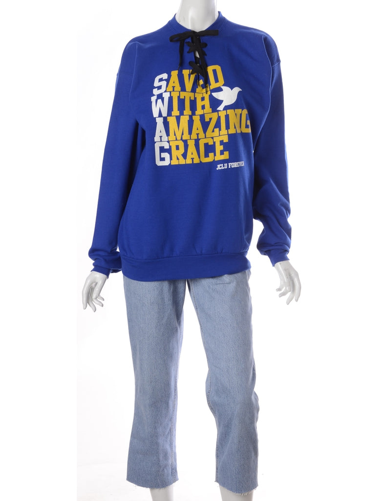 Label Bea Lace Up Sweatshirt - Sweatshirts - Beyond Retro