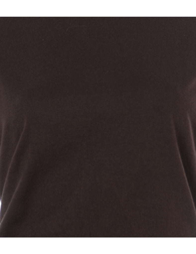 Label Bell Cropped Roll Sleeve T-Shirt - T-shirts - Beyond Retro