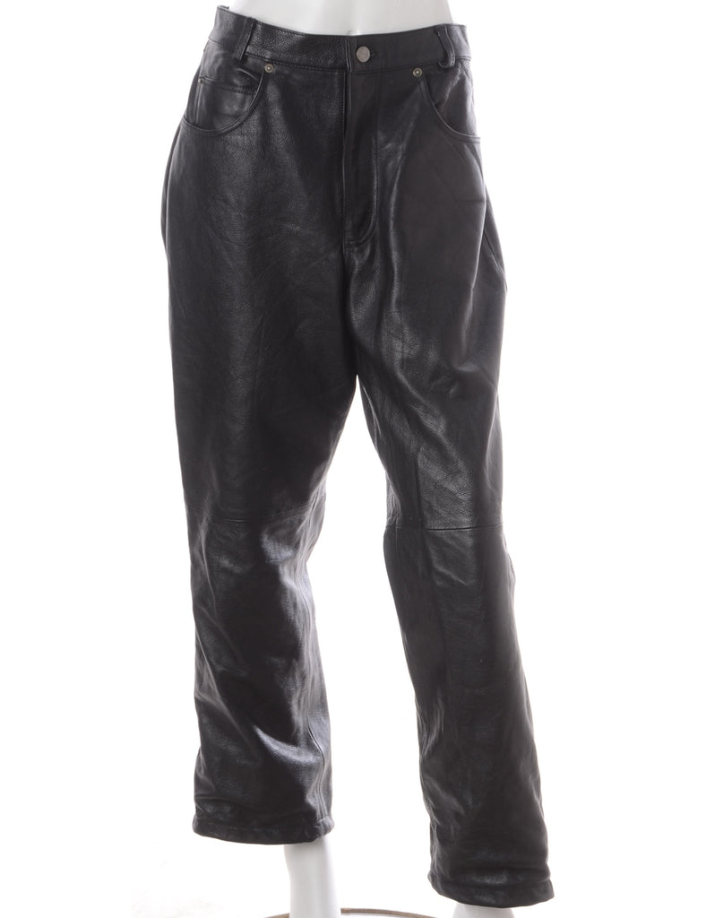 Label Bella Leather Cropped Trouser - Trousers - Beyond Retro