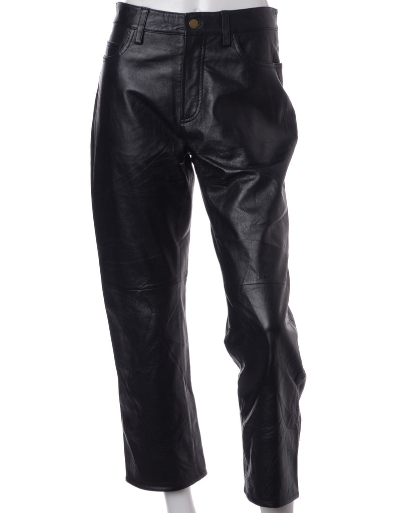 Label Bella Leather Cropped Trouser - Trousers - Beyond Retro