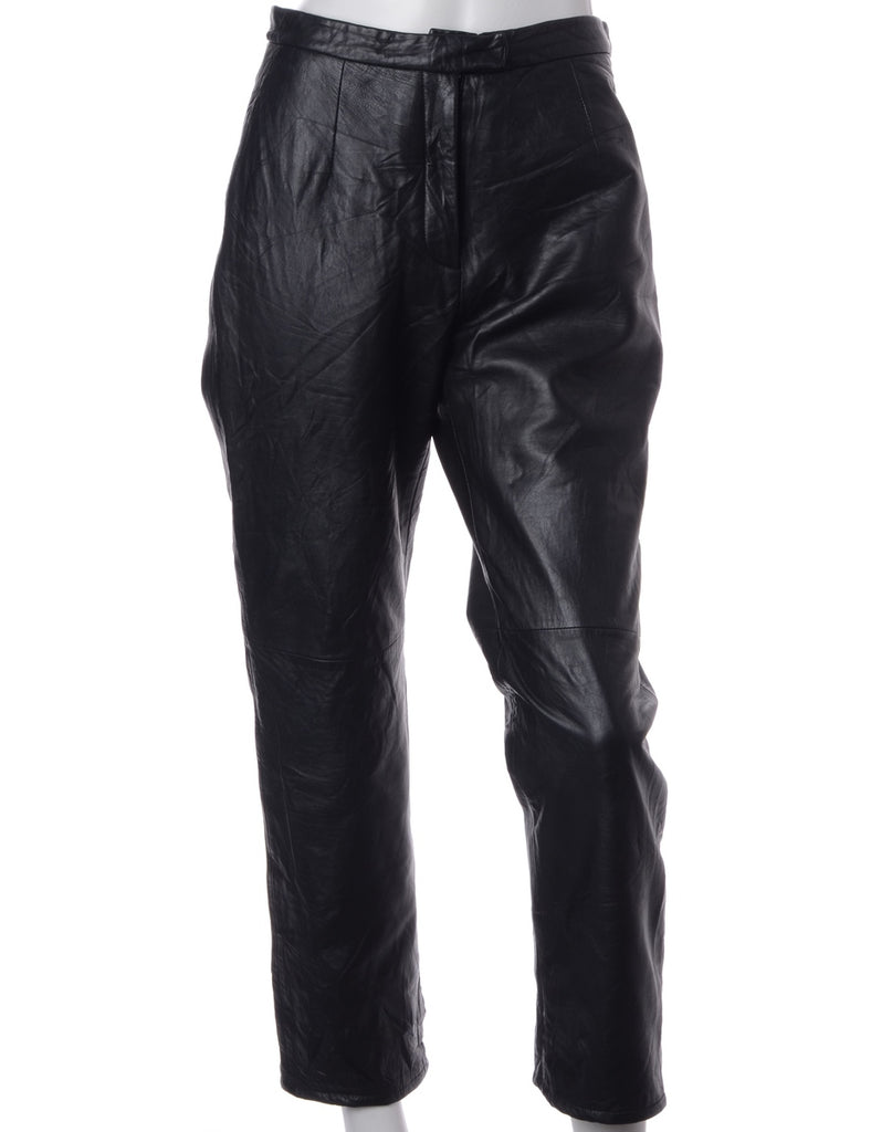 Label Bella Leather Cropped Trouser - Trousers - Beyond Retro