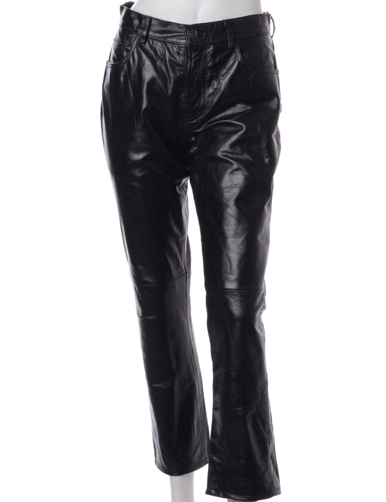 Label Bella Leather Cropped Trouser - Trousers - Beyond Retro