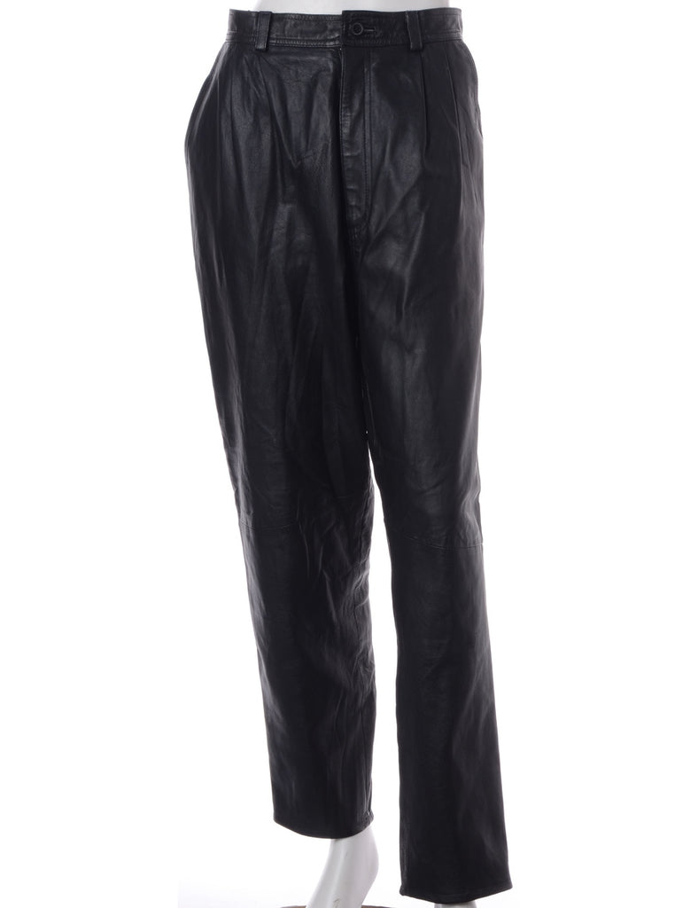 Label Bella Leather Cropped Trouser - Trousers - Beyond Retro