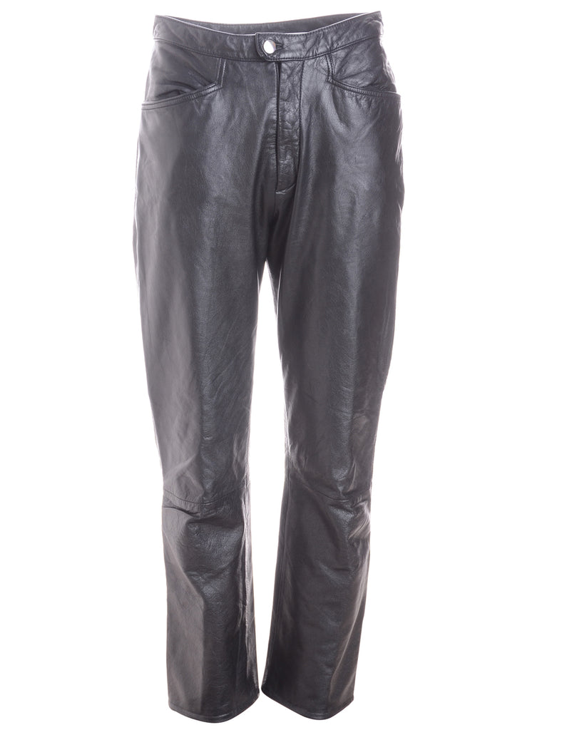 Label Bella Leather Cropped Trouser - Trousers - Beyond Retro