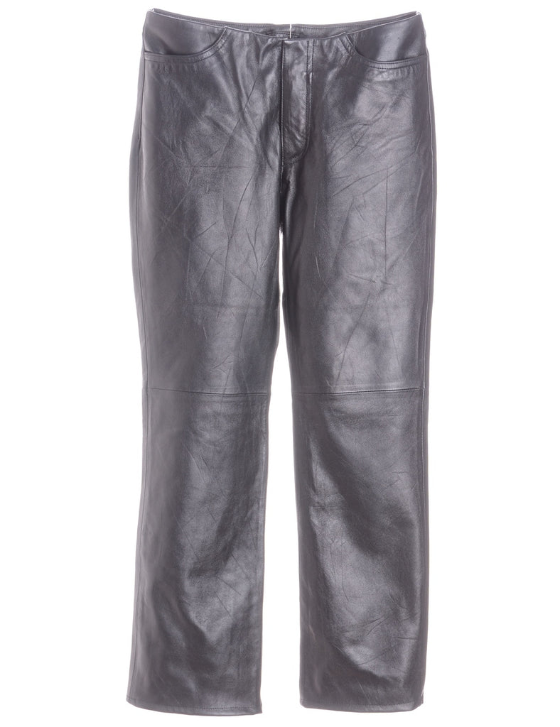 Label Bella Leather Cropped Trouser - Trousers - Beyond Retro