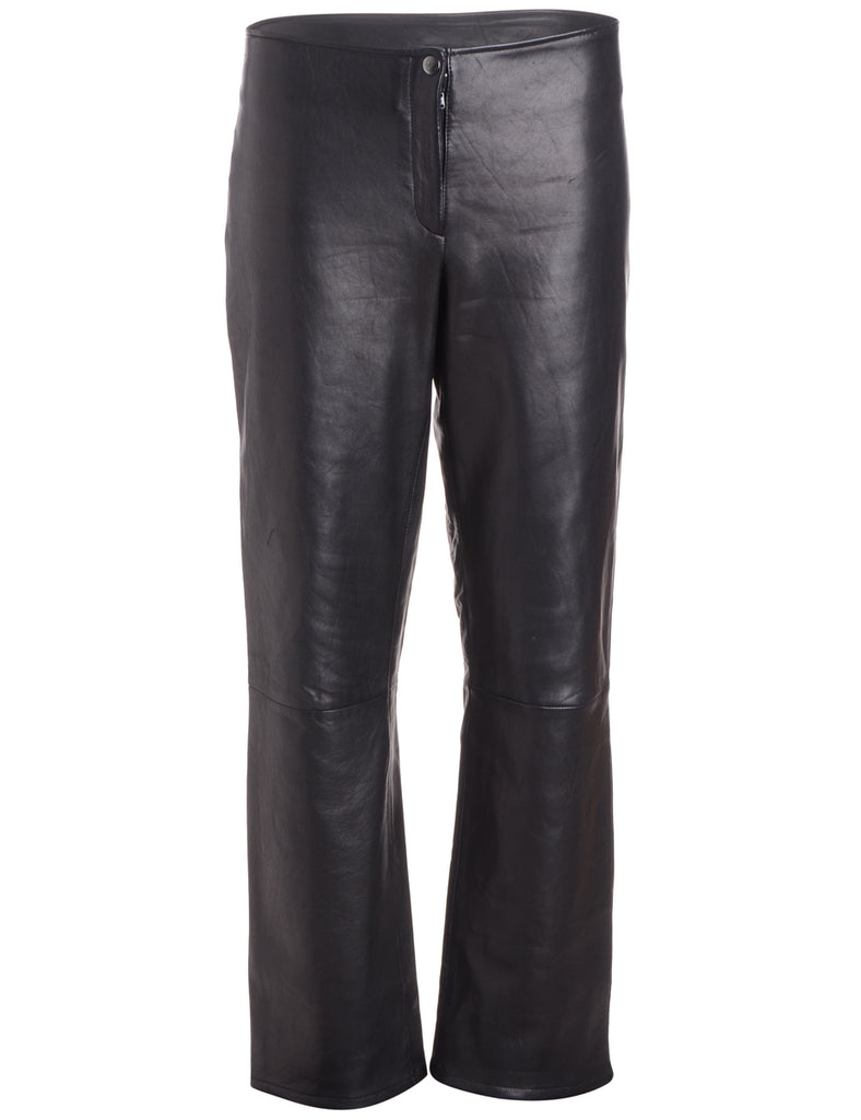 Label Bella Leather Cropped Trouser - Trousers - Beyond Retro